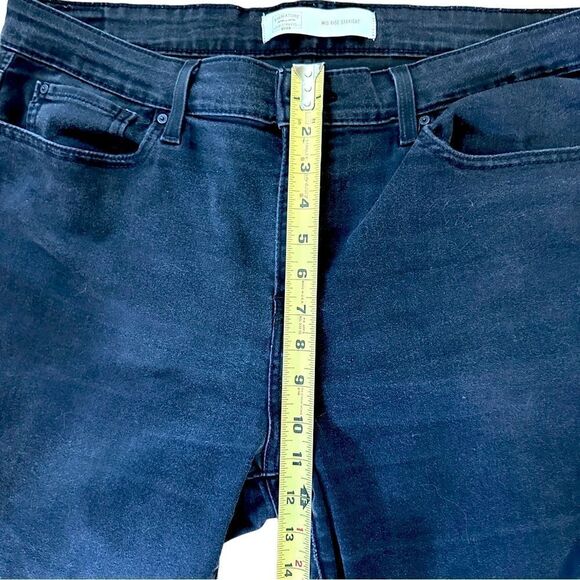Levi’s Mid Rise Straight Black Jeans 18M 205 VGUC! - Picture 11 of 12